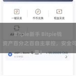 Bitpie新手 Bitpie钱包：资产百分之百自主掌控，安全可靠！