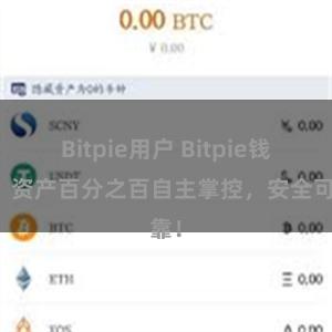 Bitpie用户 Bitpie钱包：资产百分之百自主掌控，安全可靠！