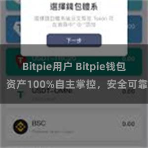 Bitpie用户 Bitpie钱包：资产100%自主掌控，安全可靠。