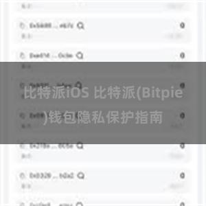 比特派iOS 比特派(Bitpie)钱包隐私保护指南