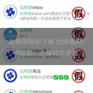 比特派轻松下载 比特派APP轻版：小身材大功能