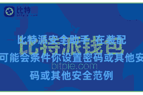 比特派安全助手  在装配流程中可能会条件你设置密码或其他安全范例