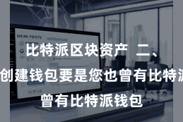 比特派区块资产  二、导入/创建钱包要是您也曾有比特派钱包
