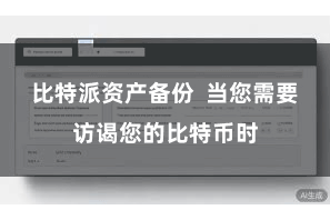 比特派资产备份  当您需要访谒您的比特币时